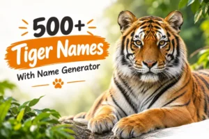 Tiger Names With Name Generator